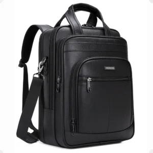 Mochila Notebook 15.6 Couro Masculina Executiva Alça Ombro